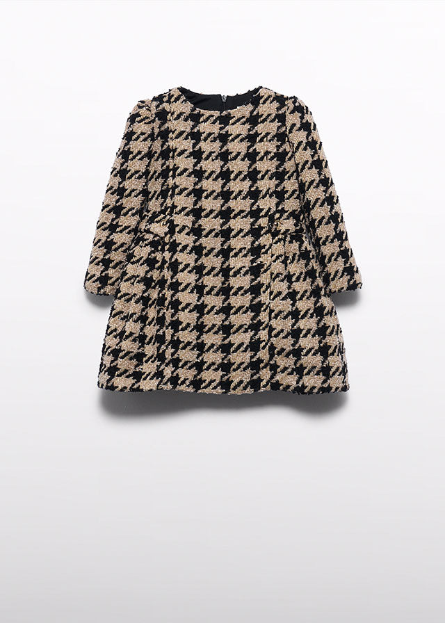 Abel & Lula Tweed Hounds tooth Dress
