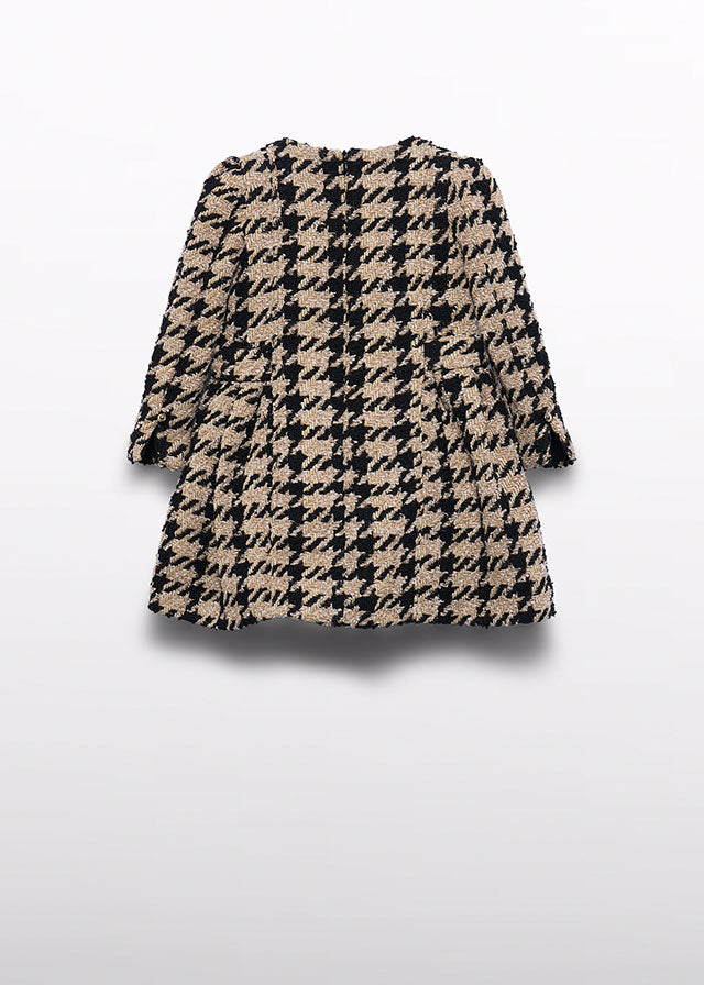 Abel & Lula Tweed Hounds tooth Dress