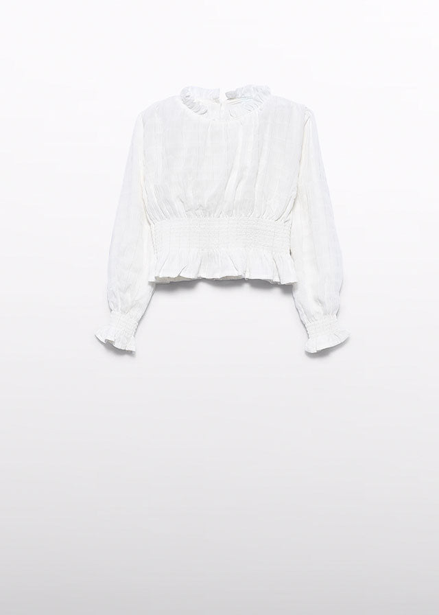 Abel & Lula Blouse & Braided Shorts Set