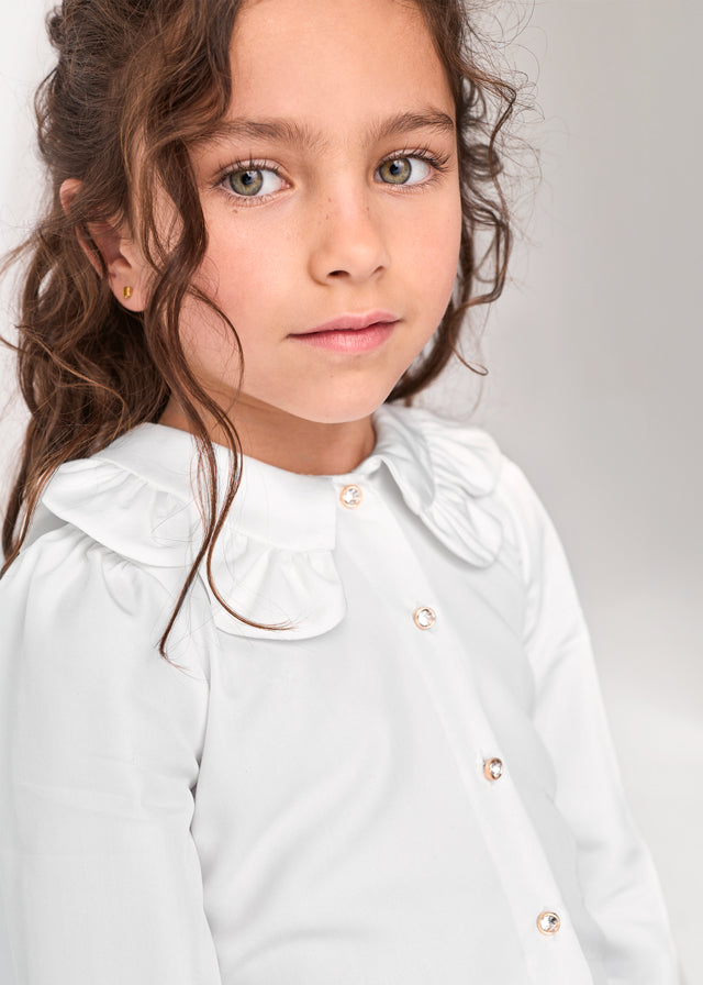 Abel & Lula Blouse & Tweed Shorts Set