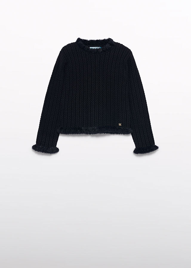 Abel & Lula Sweater & Tweed Pant Set