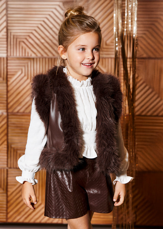 Abel & Lula Faux Fur Vest
