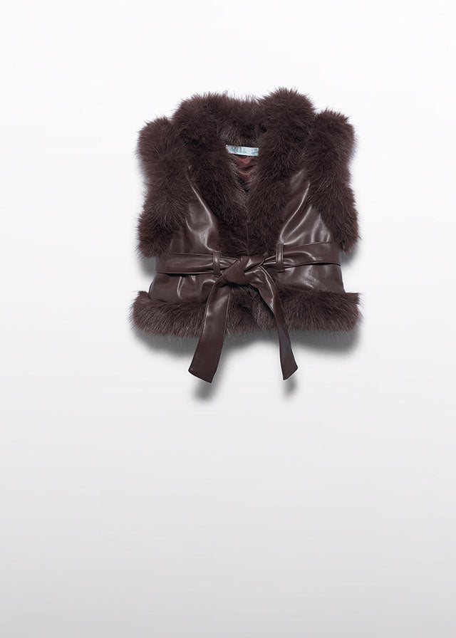 Abel & Lula Faux Fur Vest