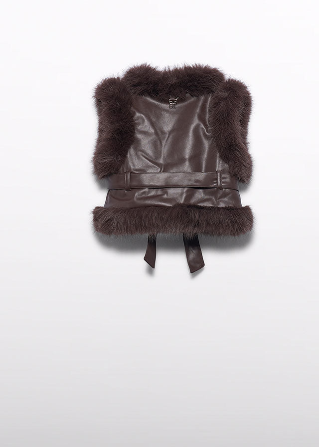 Abel & Lula Faux Fur Vest