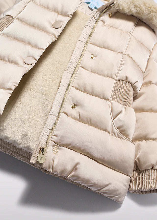Abel & Lula Satin Puffer Coat