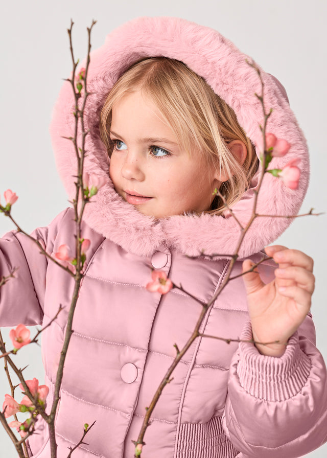 Abel & Lula Satin Puffer Coat