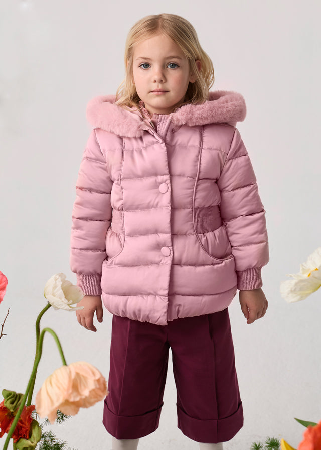 Abel & Lula Satin Puffer Coat