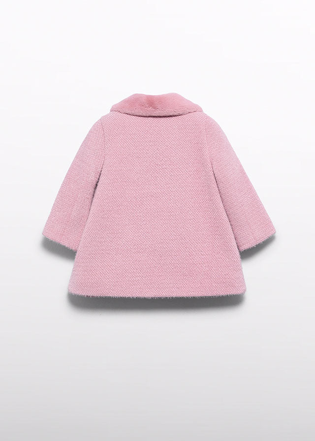 Abel & Lula Wool Coat with Fur Collar