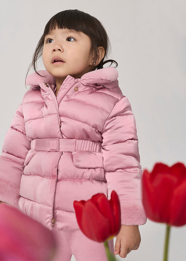 Abel & Lula Satin Puffer Coat