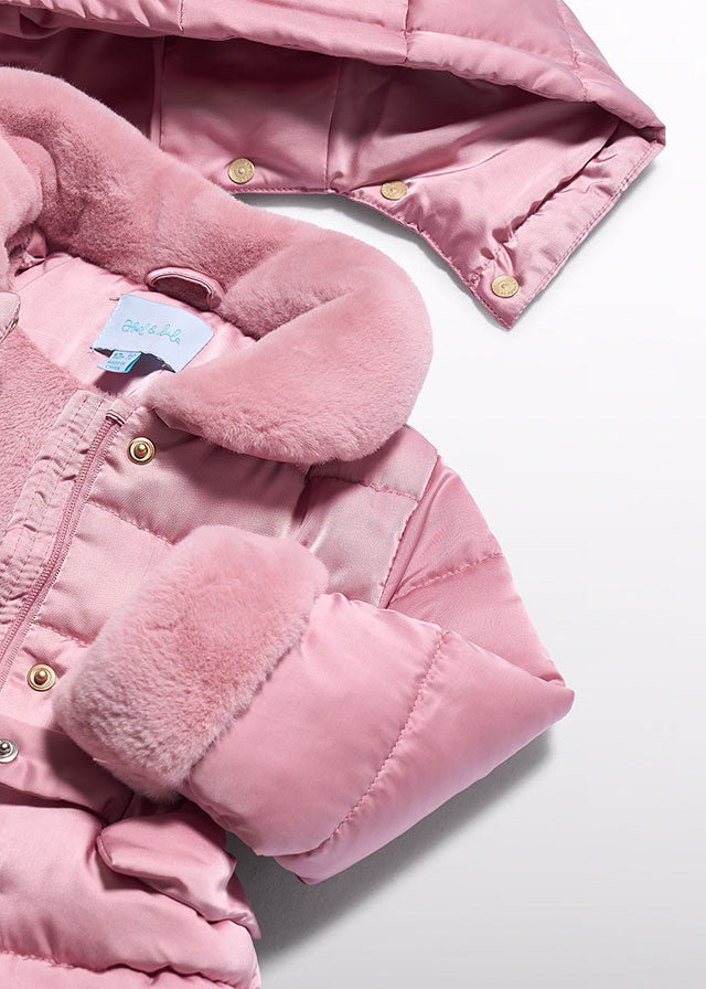 Abel & Lula Satin Puffer Coat