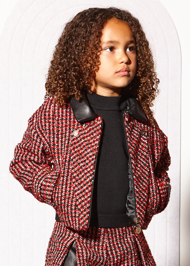 Abel & Lula Tweed Jacket & Skirt Set