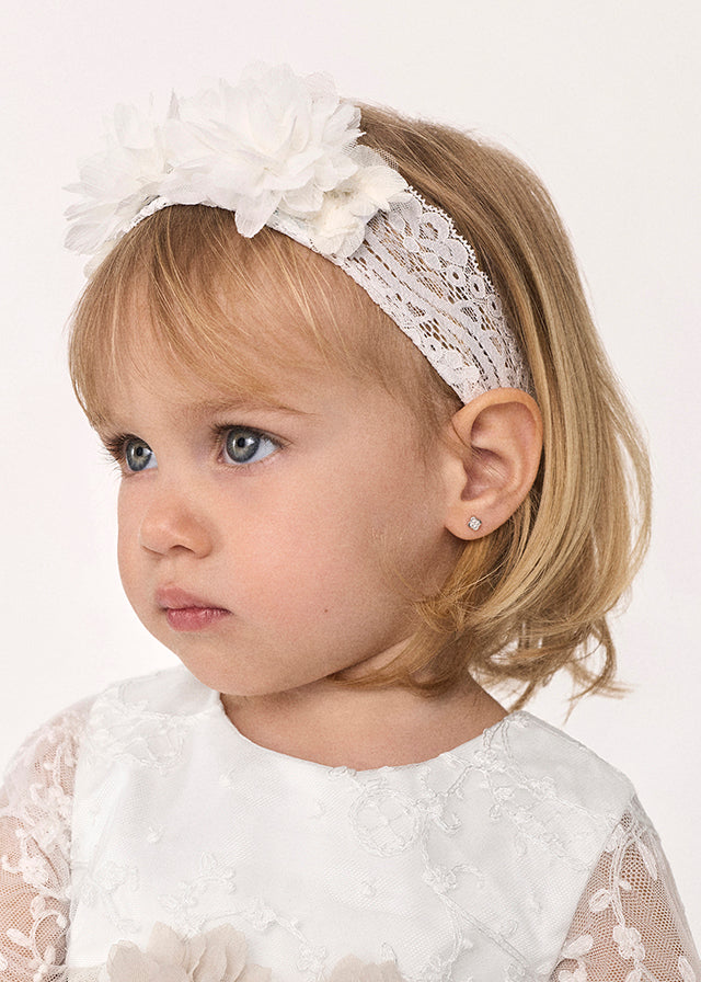 Abel & Lula Lace Headband w/Flowers