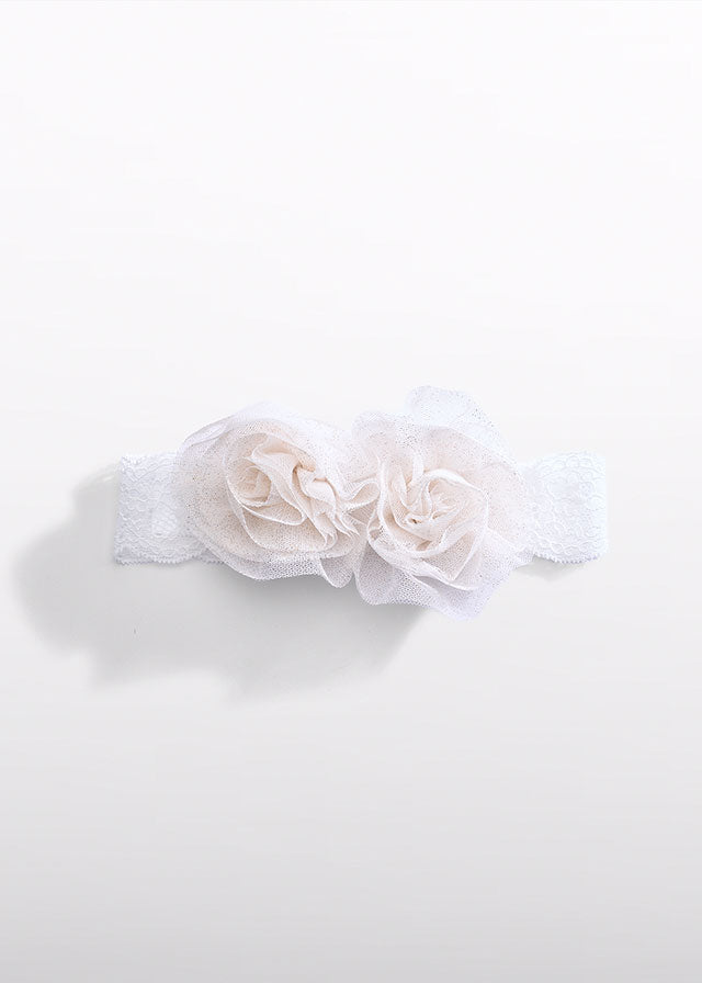 Abel & Lula Lace Headband w/Flowers