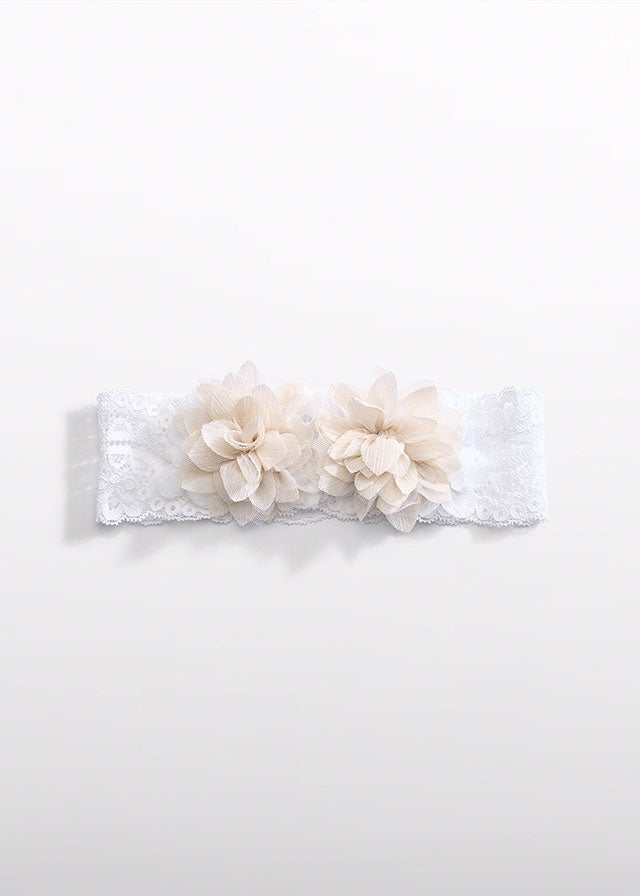 Abel & Lula Lace Headband w/Flowers