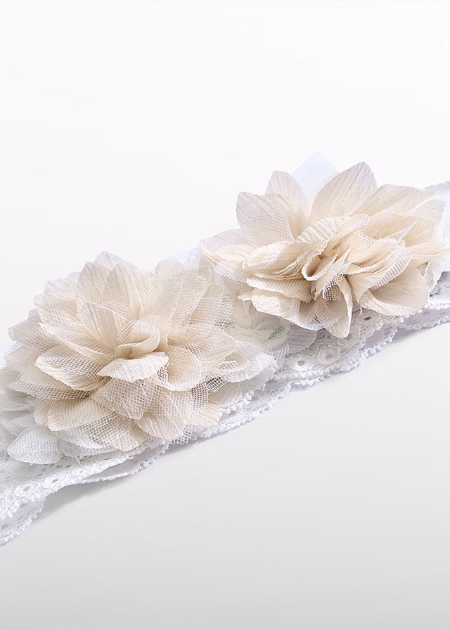 Abel & Lula Lace Headband w/Flowers