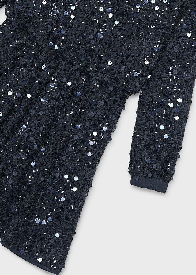 Mayoral Velvet Pleated Dress
