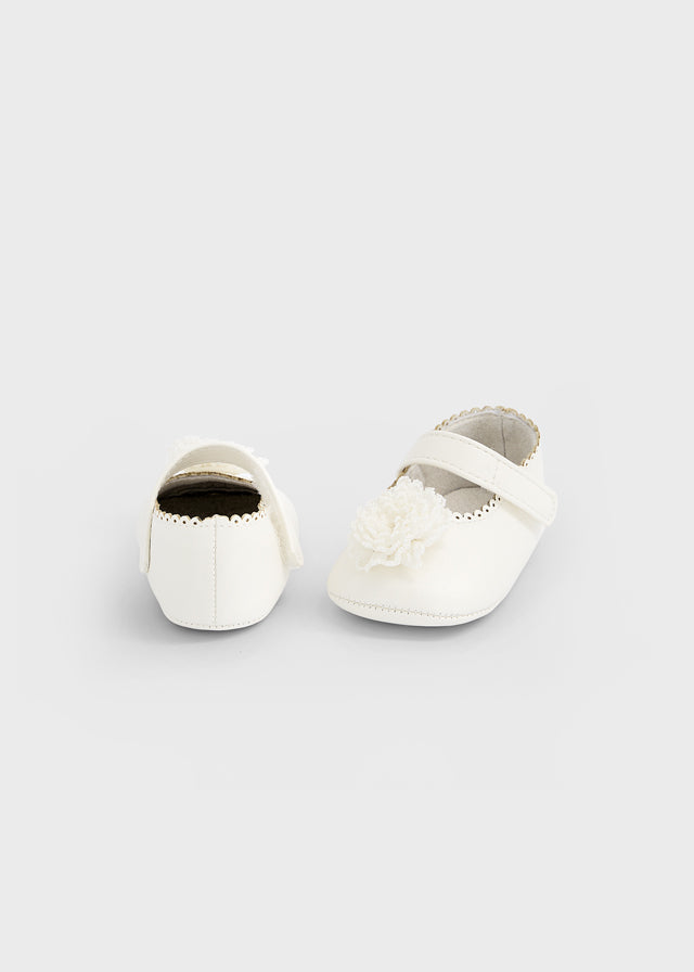Mayoral Infant Girl Shoes w/Lace Flower