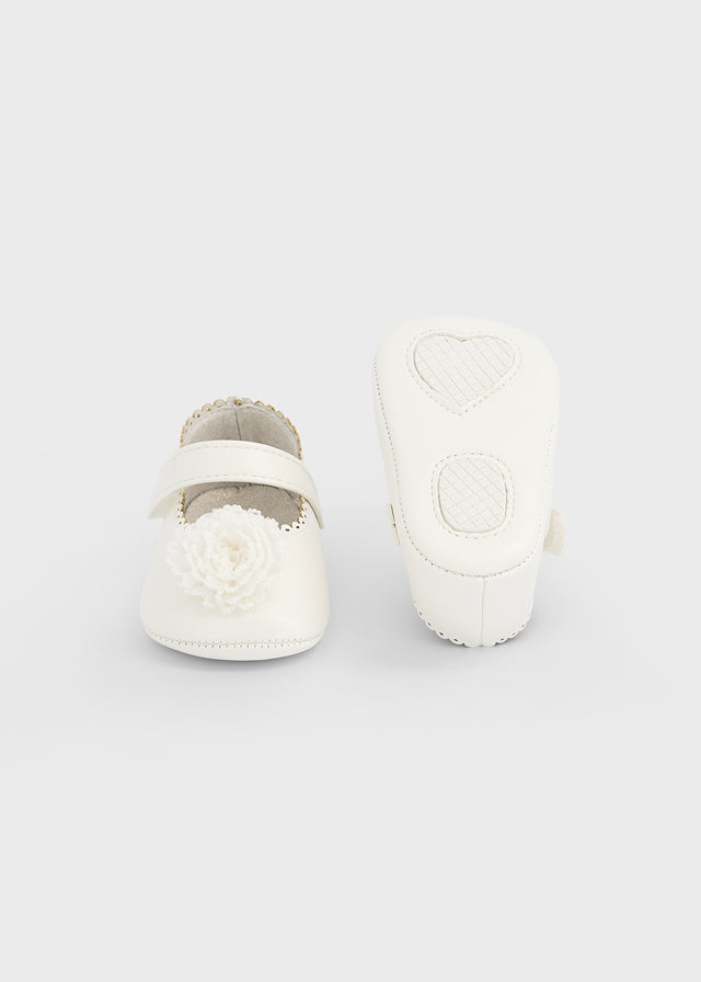 Mayoral Infant Girl Shoes w/Lace Flower