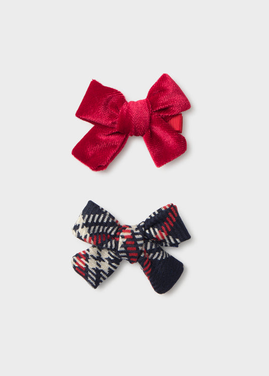 Mayoral Infant Girl 2pc Plaid Bow Set