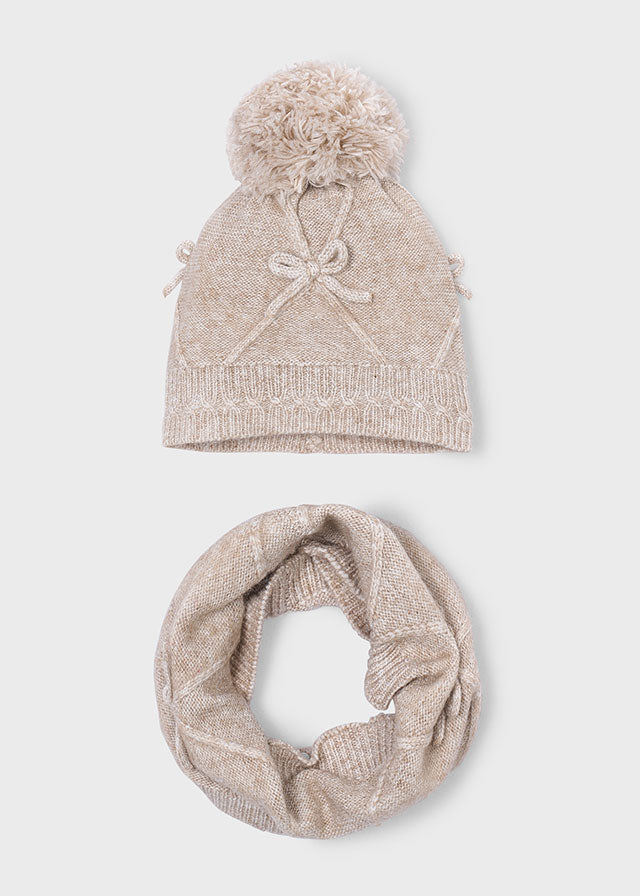 Mayoral Girl 2pc Hat & Neck Scarf Ser