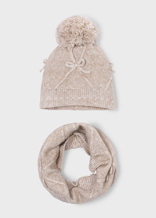 Mayoral Girl 2pc Hat & Neck Scarf Ser
