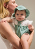 Mayoral Newborn Girl Floral Romper with Hat