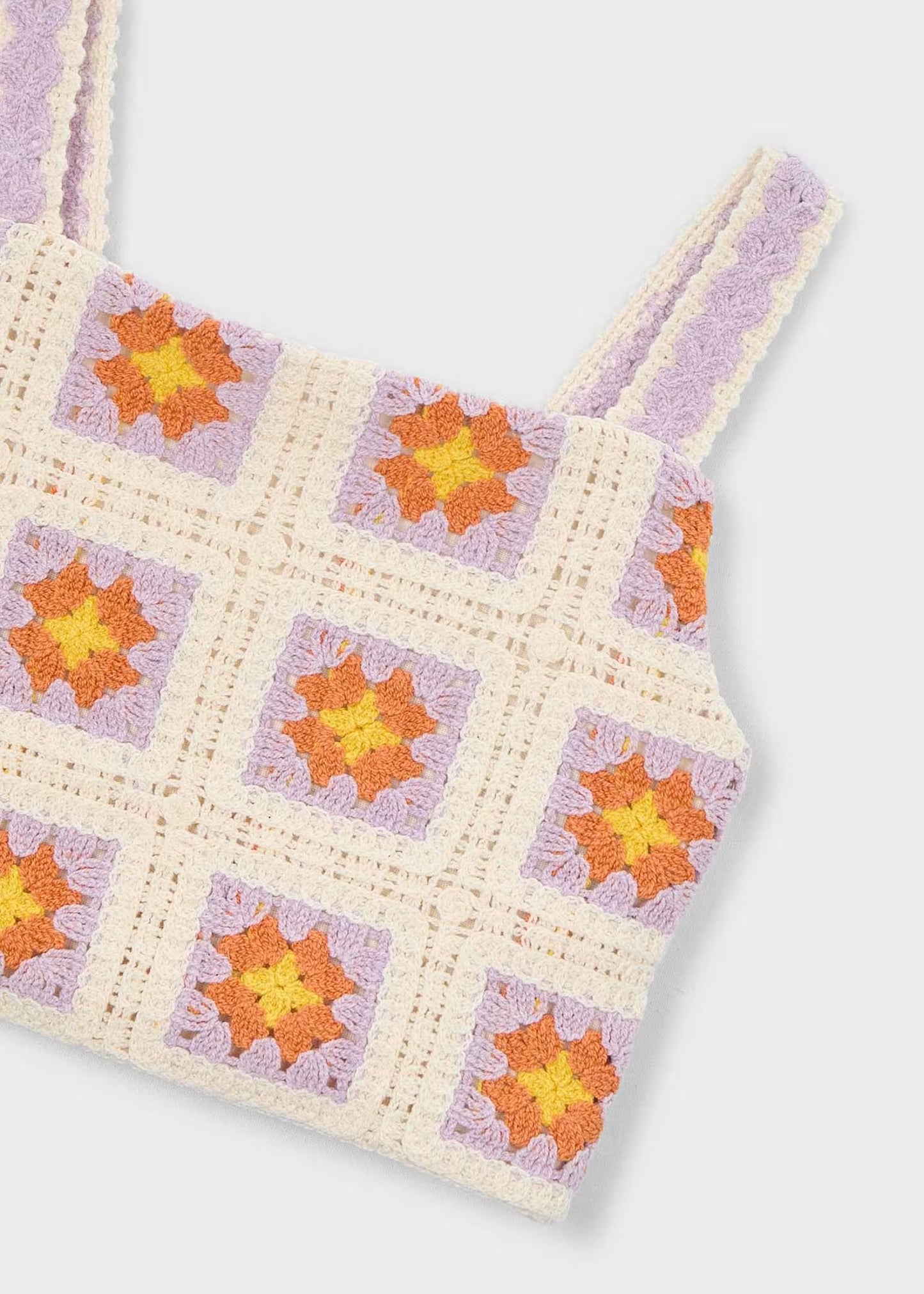 Mayoral Girl Crochet Top/Shorts Set