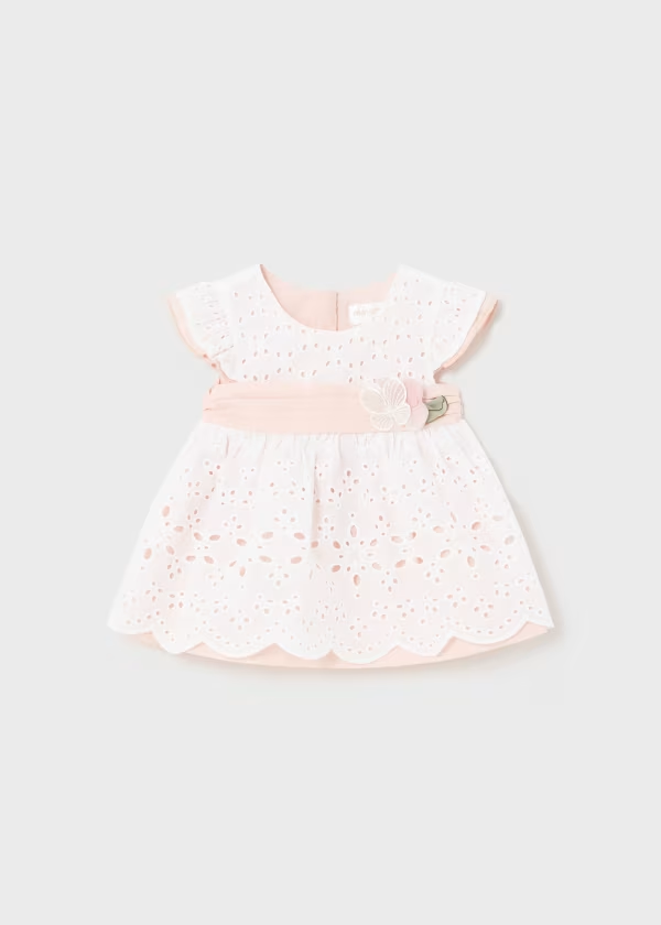 Mayoral Newborn Embossed Dress Better Cotton