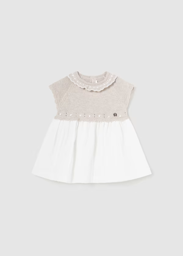 Mayoral Newborn Combined Dress Better Cotton