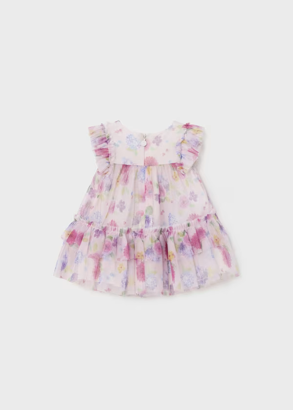 Mayoral Printed Tulle Dress