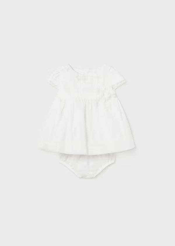 Mayoral Chiffon Dress with Nappy Cover