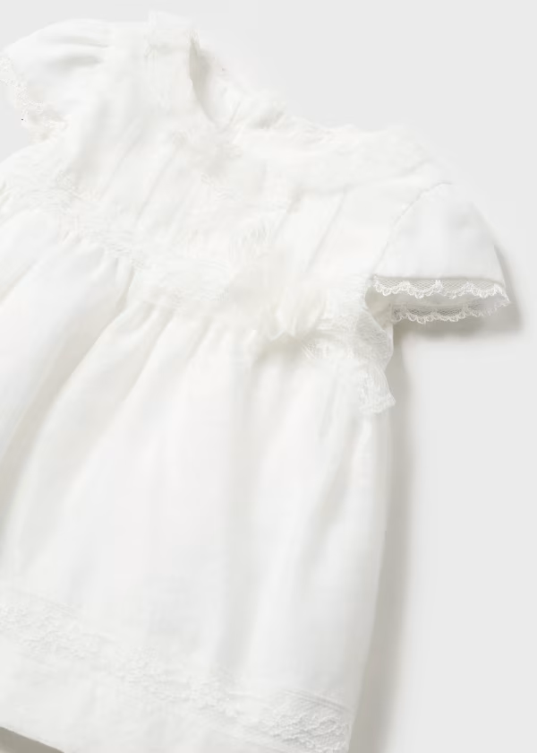 Mayoral Chiffon Dress with Nappy Cover