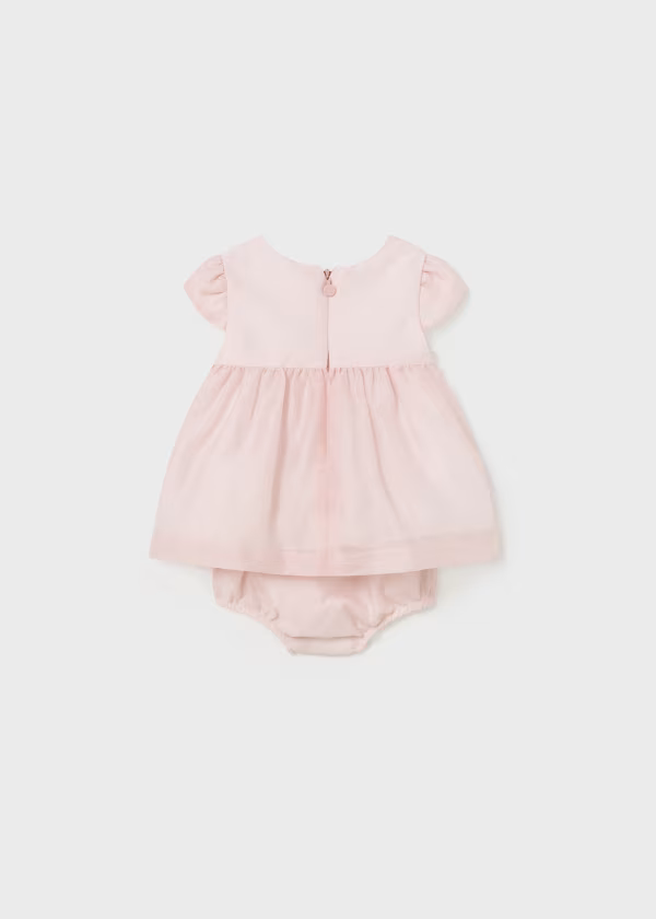 Mayoral Chiffon Dress & Bloomer Set