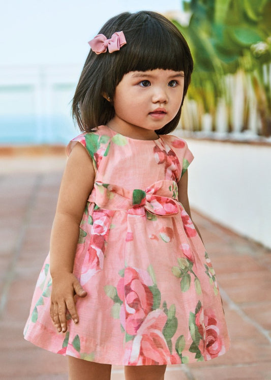Mayoral Floral Linen Dress