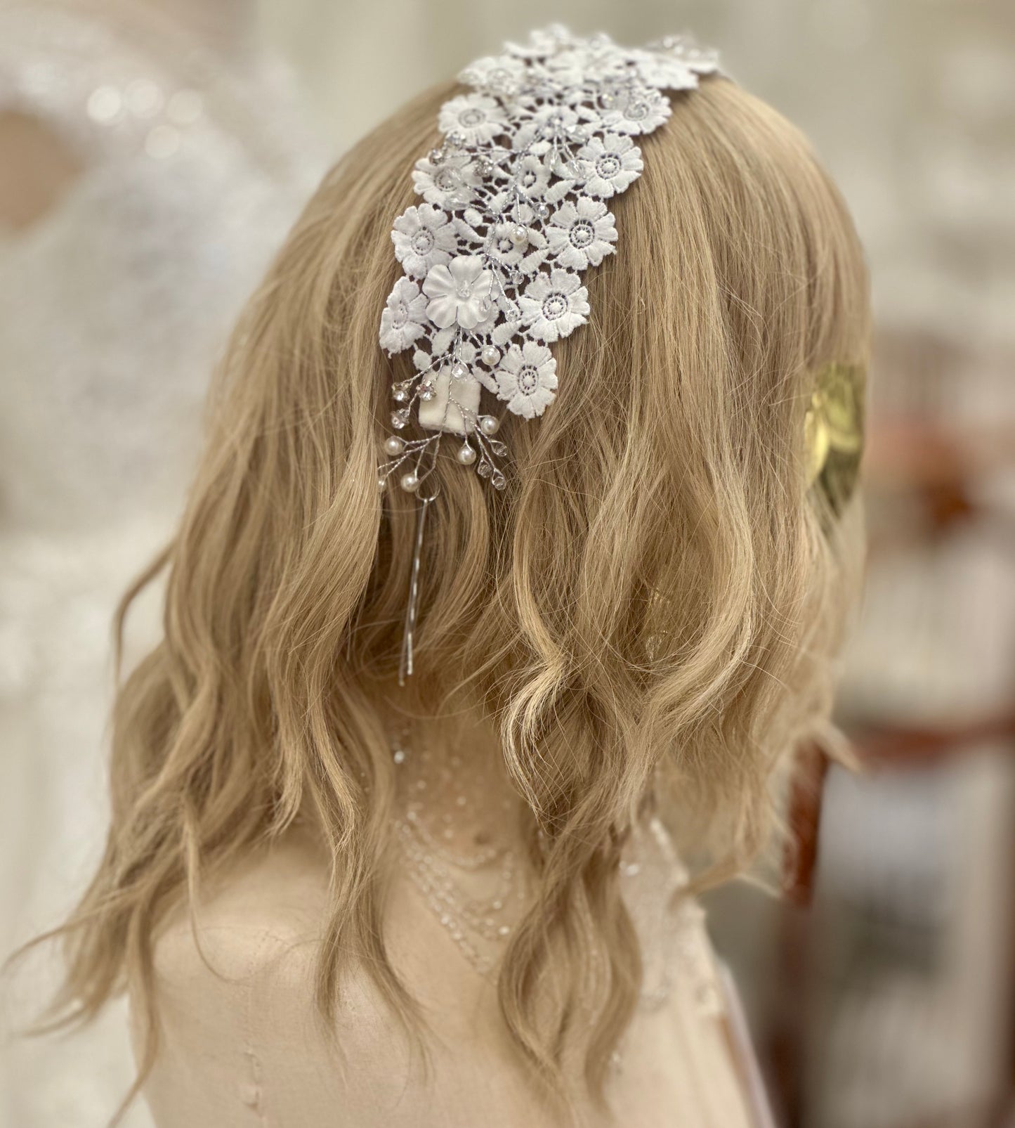 Lace & Pearl Headband