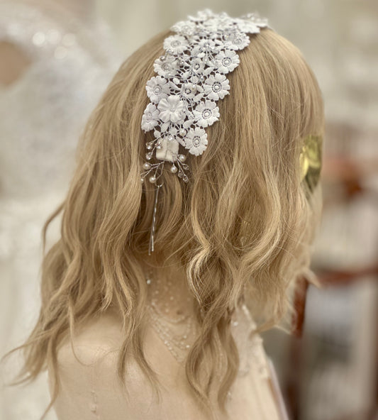Lace & Pearl Headband