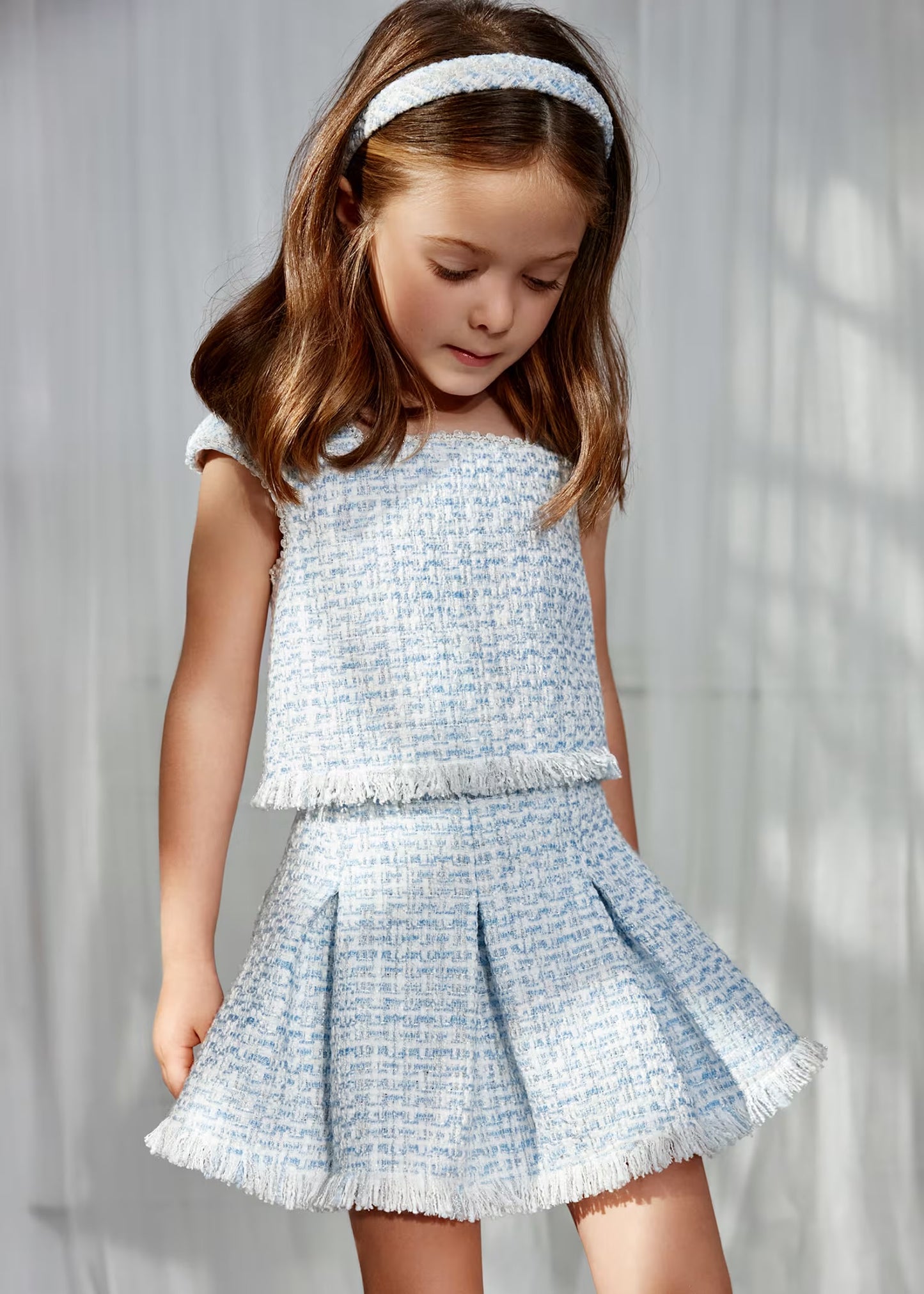 Abel & Lula Girl Tweed Set