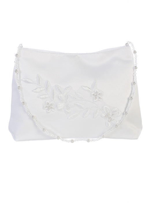 Girls Purse w/Floral Embroidery