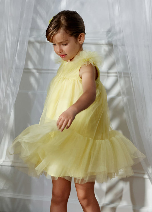Abel & Lula Girl Ruffled Tulle Dress