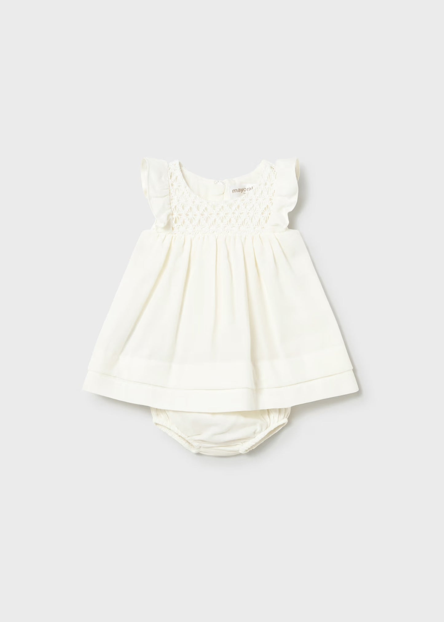 Mayoral Newborn Girl Dress with Bloomers