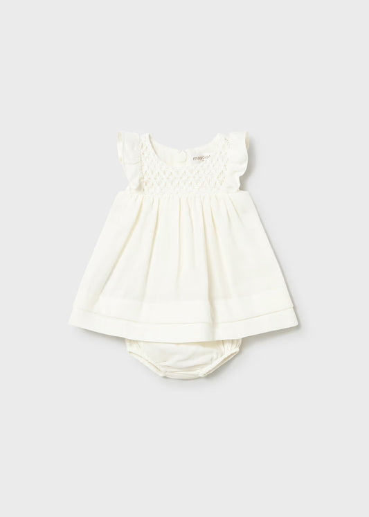 Mayoral Newborn Girl Dress with Bloomers