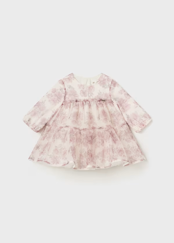 Mayoral Floral Tulle Dress