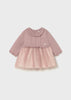 Mayoral Newborn Girl Tulle and Knit Dress