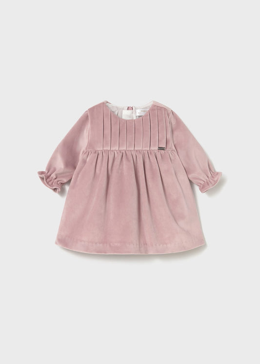 Mayoral Newborn Girl Velvet Dress