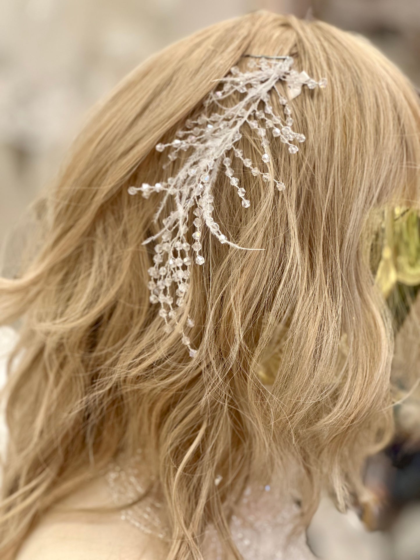 ST Crystal/Feather Hairpiece