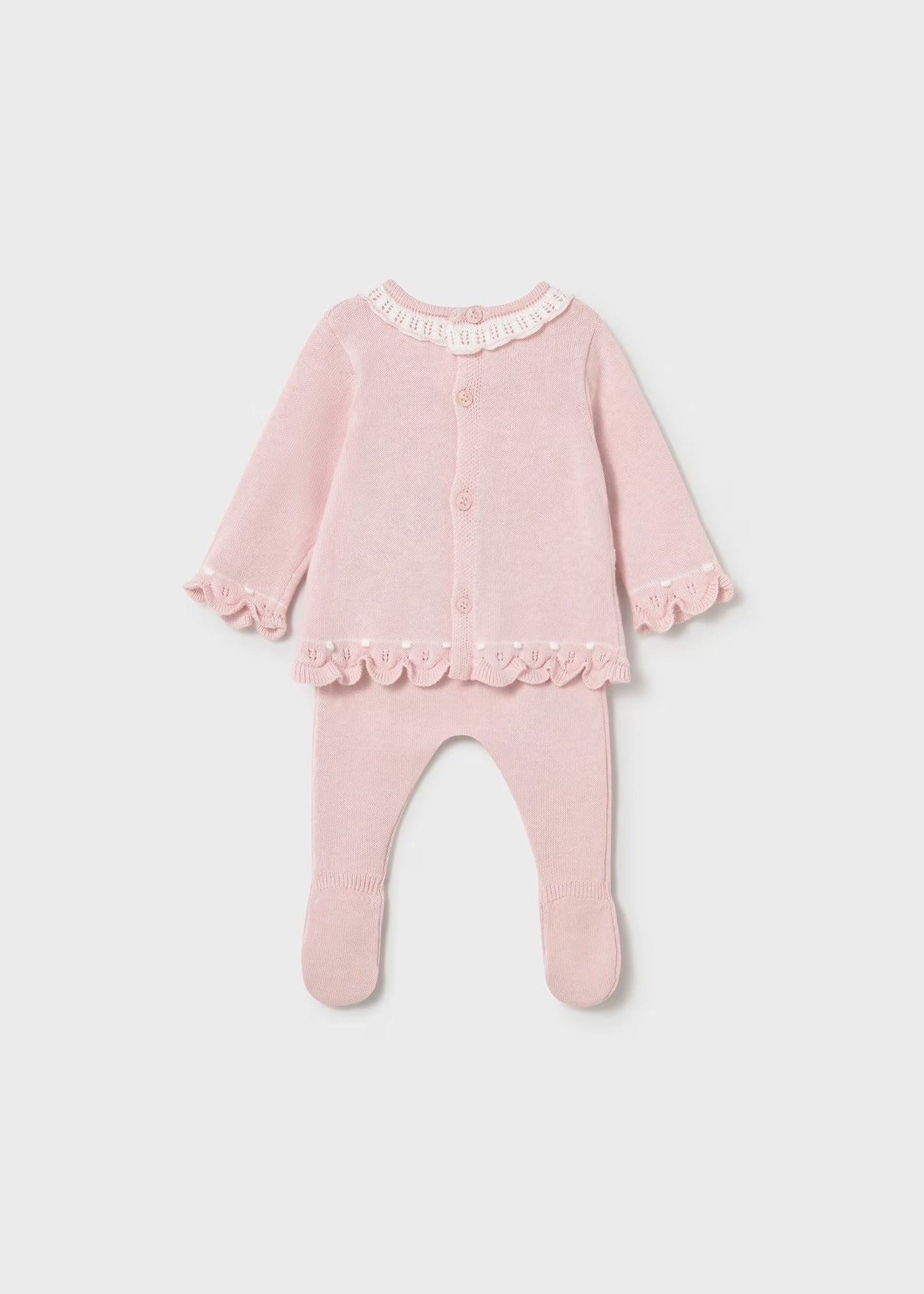 Mayoral Newborn Girl Knit Pants and Sweater Set