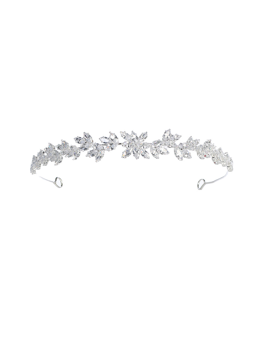 Rhinestone Leaf Headband