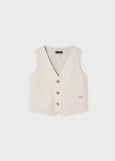 Mayoral 3pc Linen Vest Set