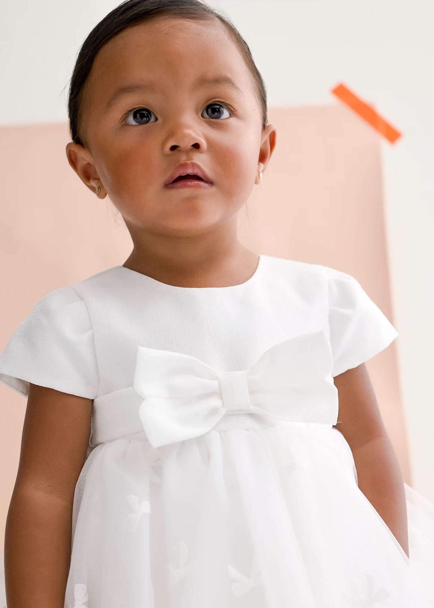Abel & Lula Baby Embroidered Tulle Dress