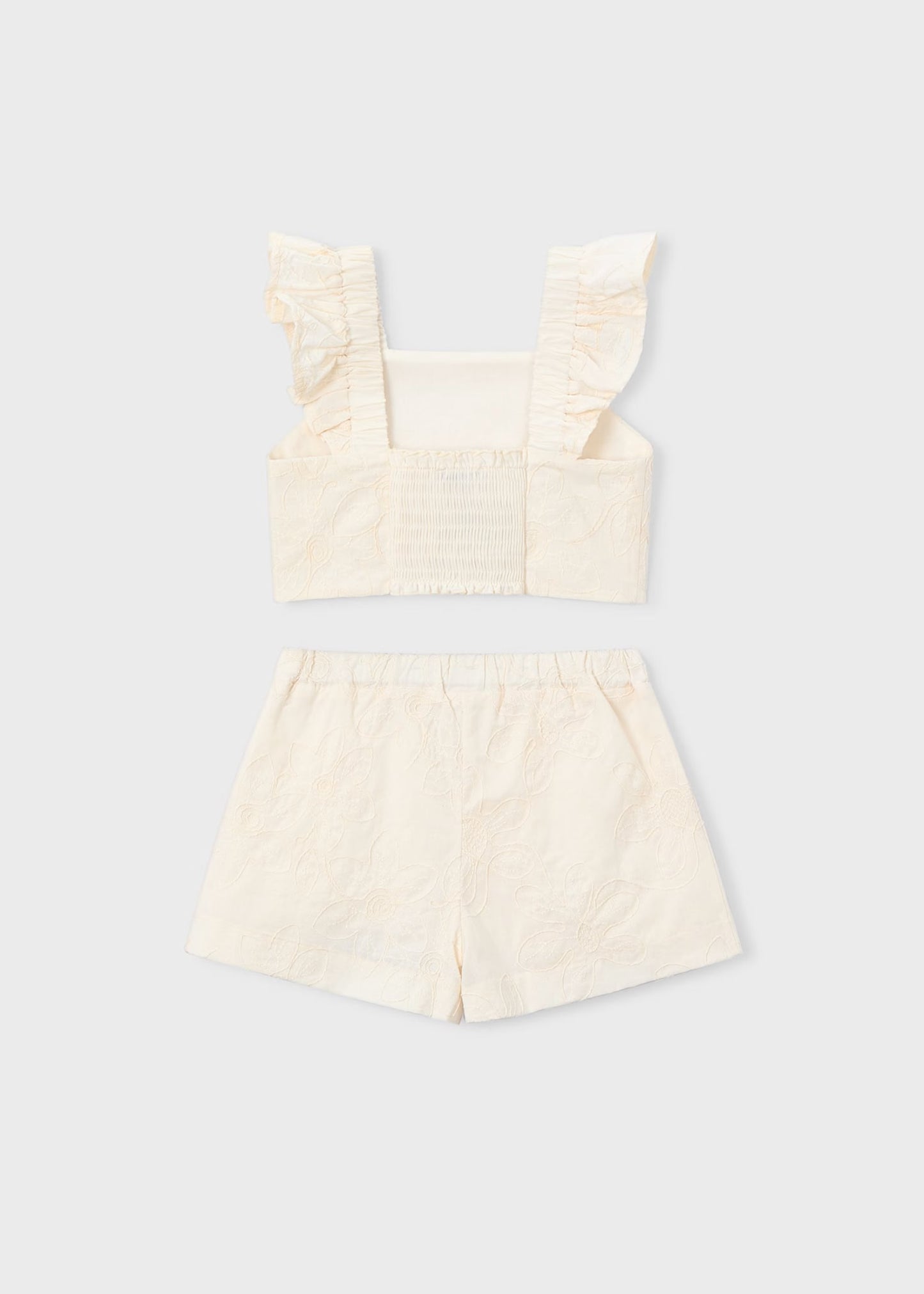 Mayoral Girl Shorts and Ruffled Top Set